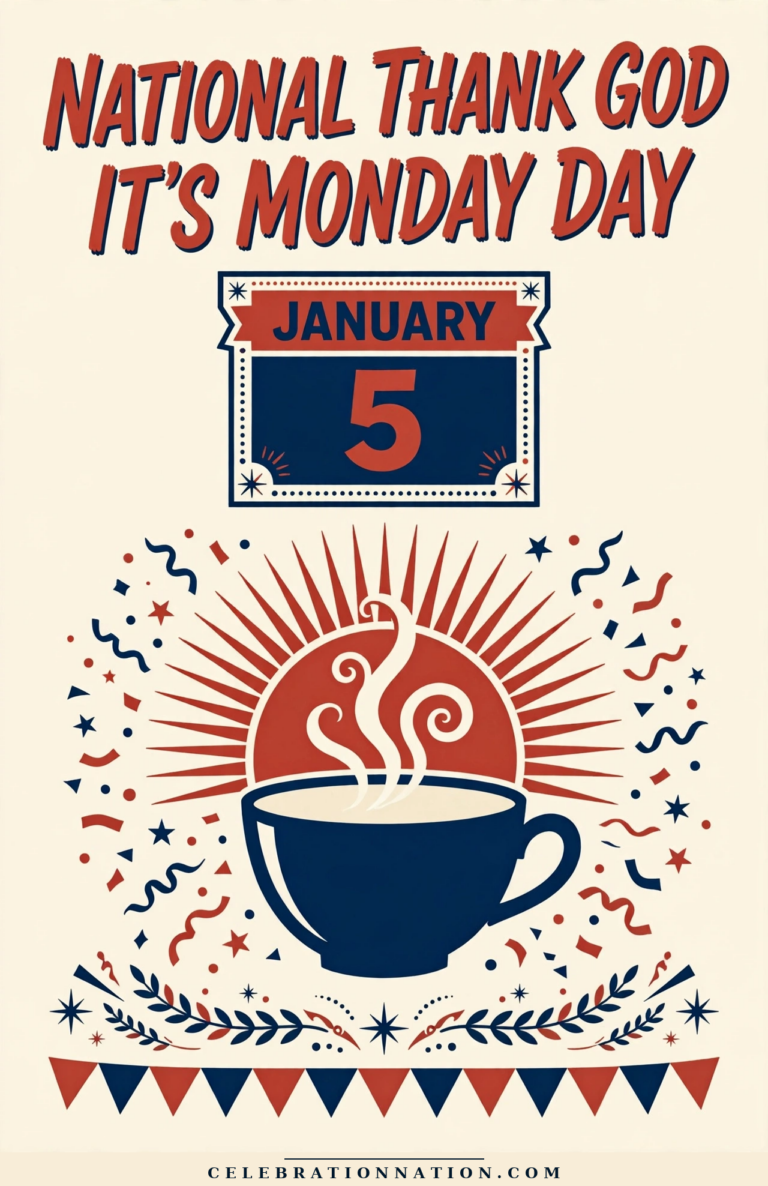 National Thank God It’s Monday Day poster