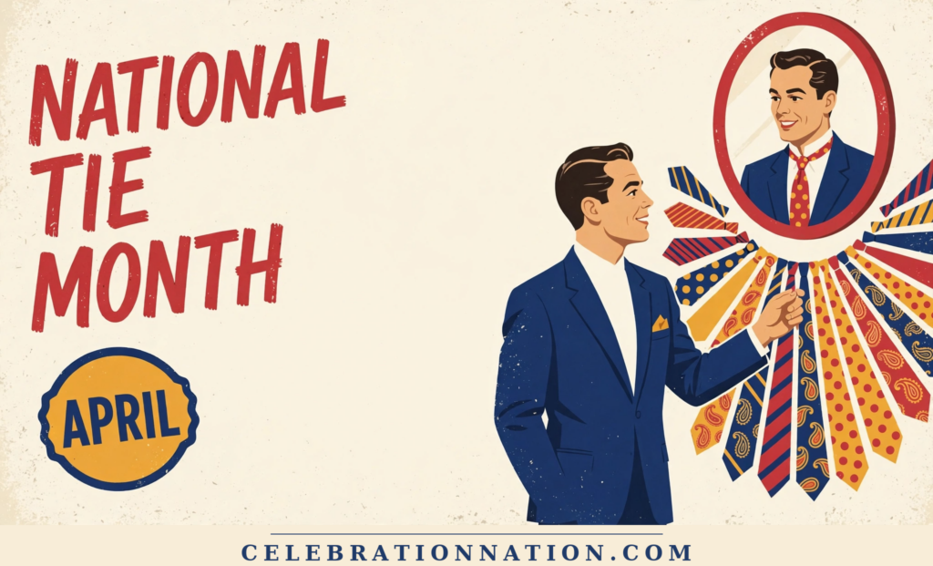 National Tie Month poster