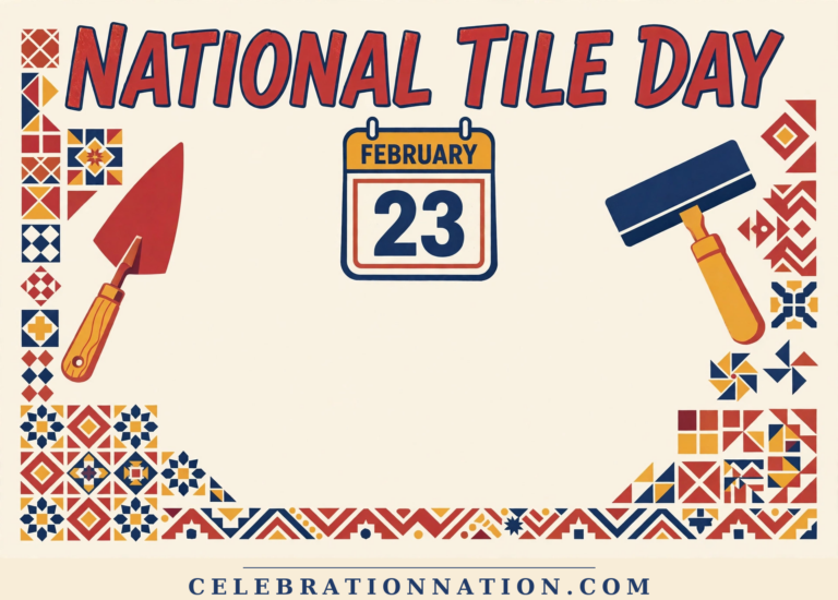 National Tile Day poster