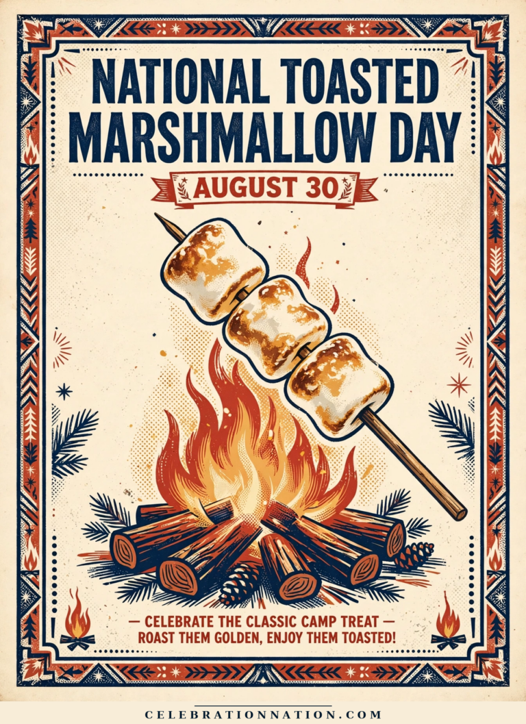 National Toasted Marshmallow Day poster