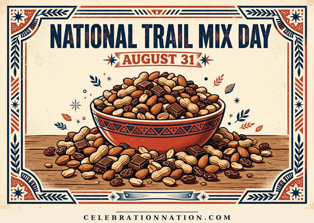 National Trail Mix Day poster