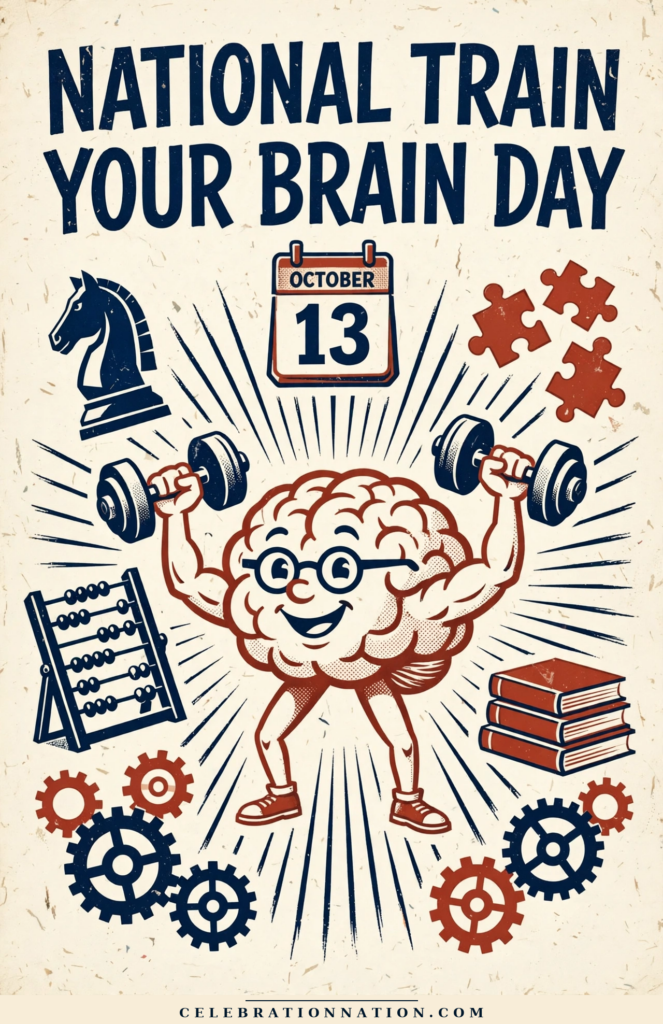 National Train Your Brain Day poster