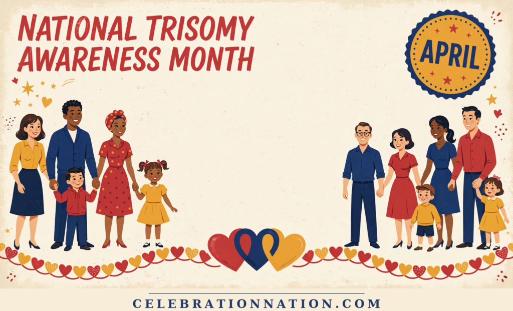 National Trisomy Awareness Month poster