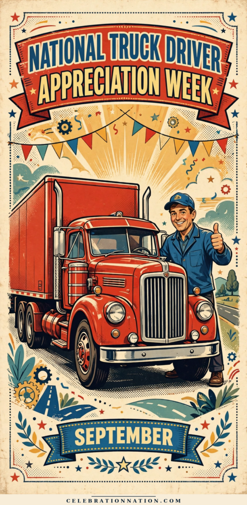 National Truck Driver Appreciation Week poster