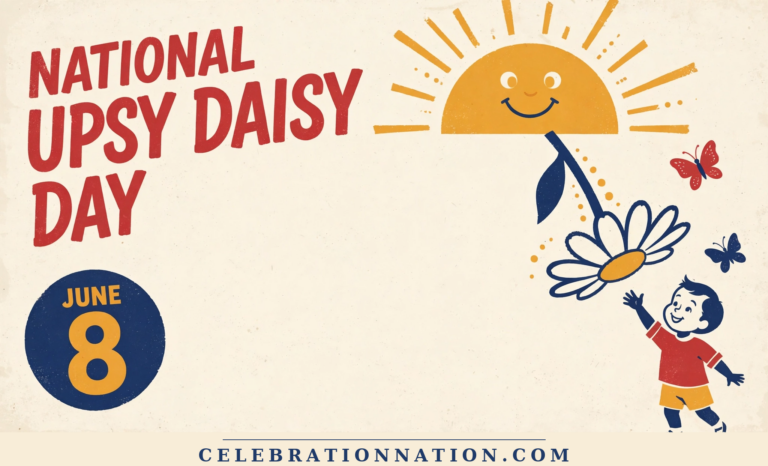 National Upsy Daisy Day poster