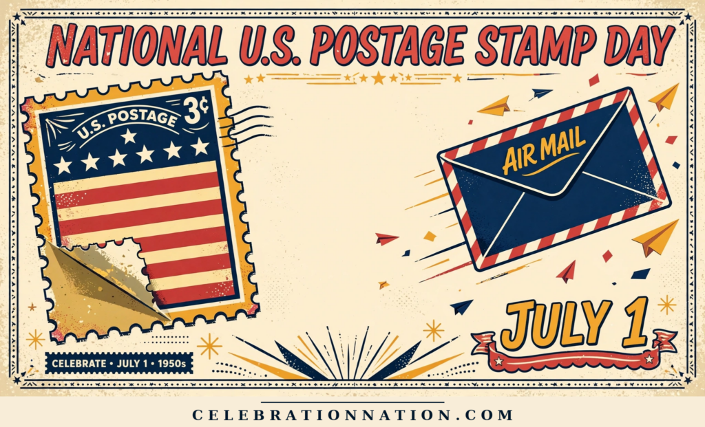 National U.S. Postage Stamp Day poster