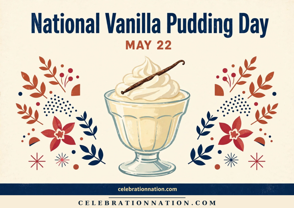 National Vanilla Pudding Day poster