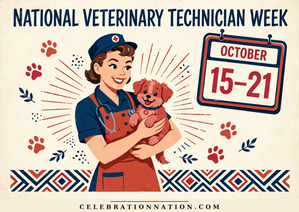 National Veterinary Technician Week poster