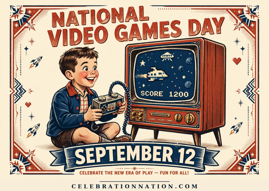 National Video Games Day poster
