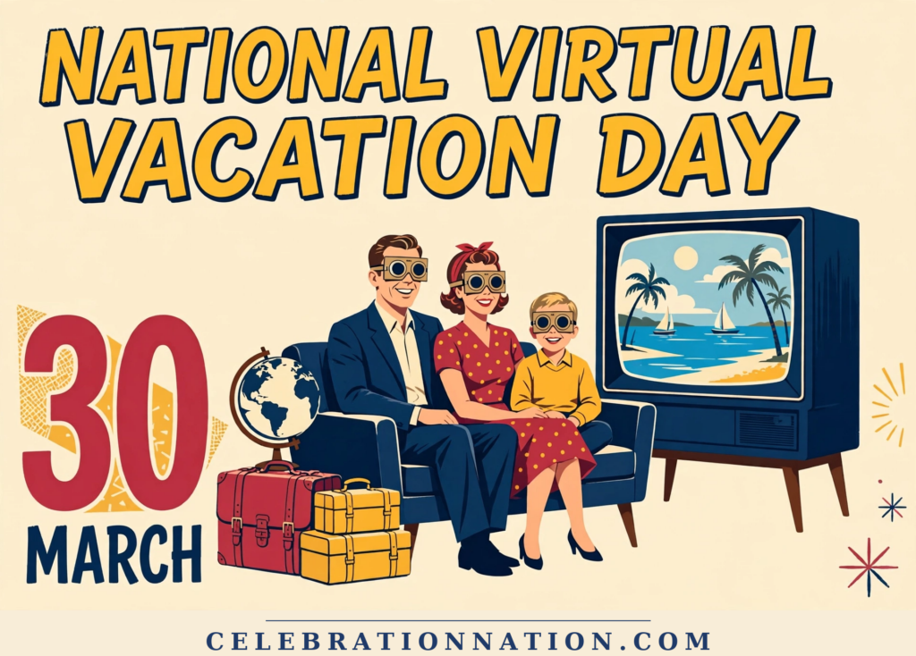 National Virtual Vacation Day poster