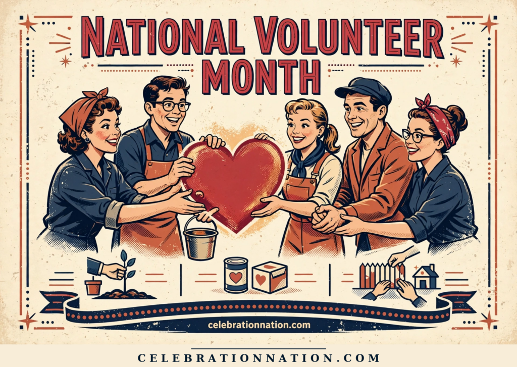 National Volunteer Month poster