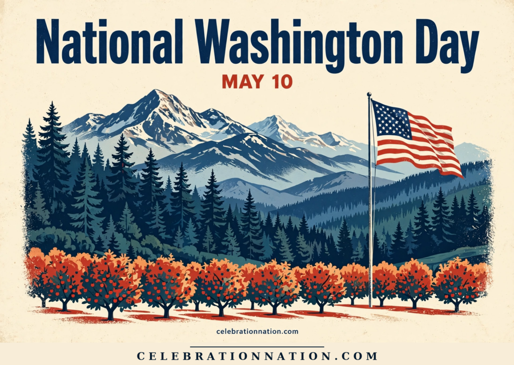 National Washington Day poster