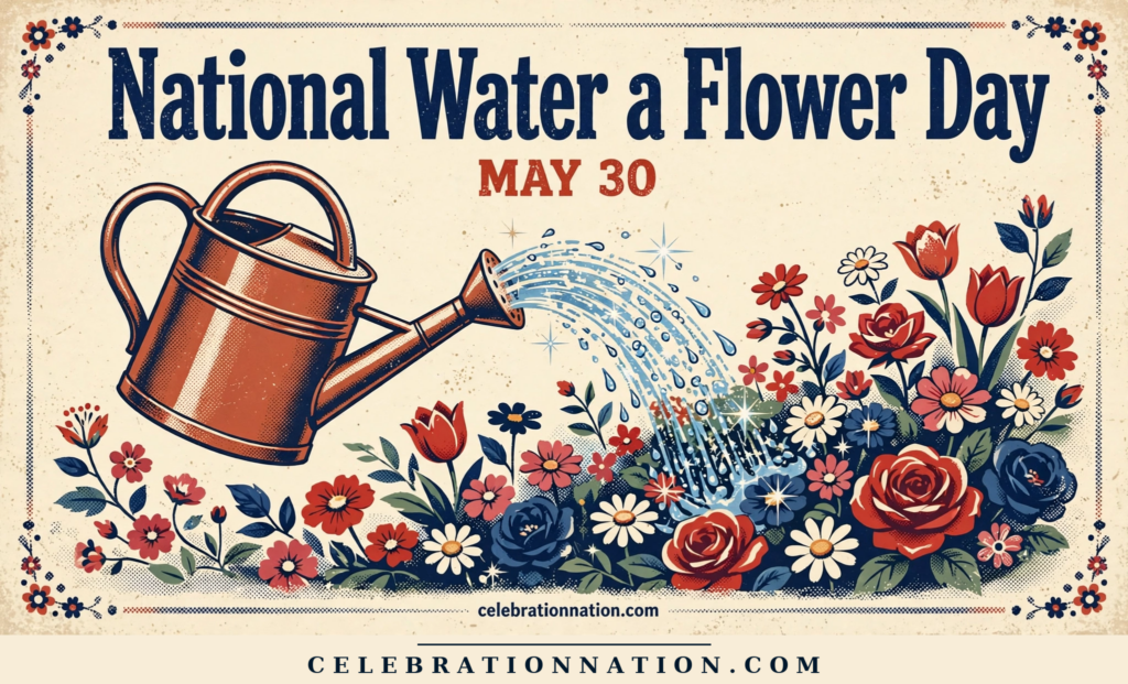 National Water a Flower Day poster
