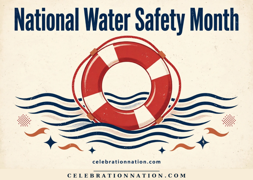 National Water Safety Month poster