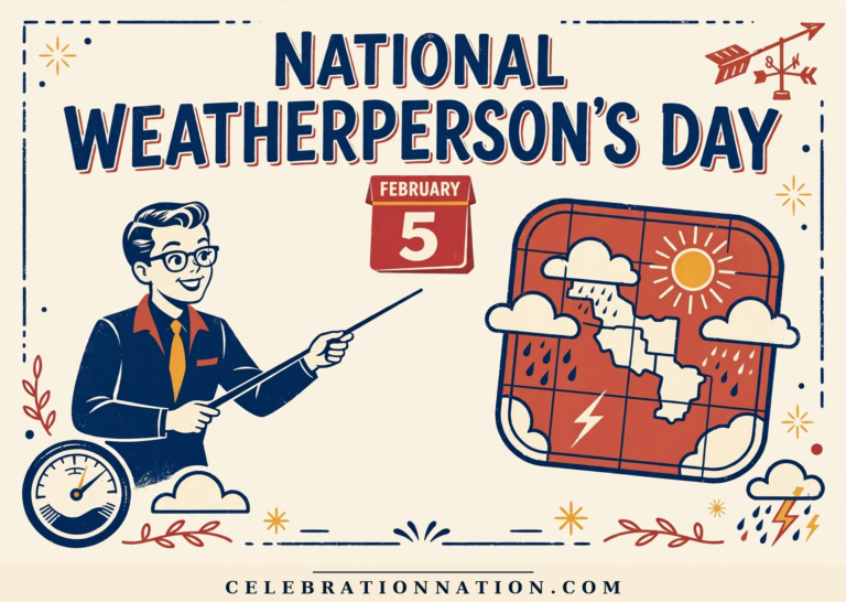 National Weatherperson’s Day poster