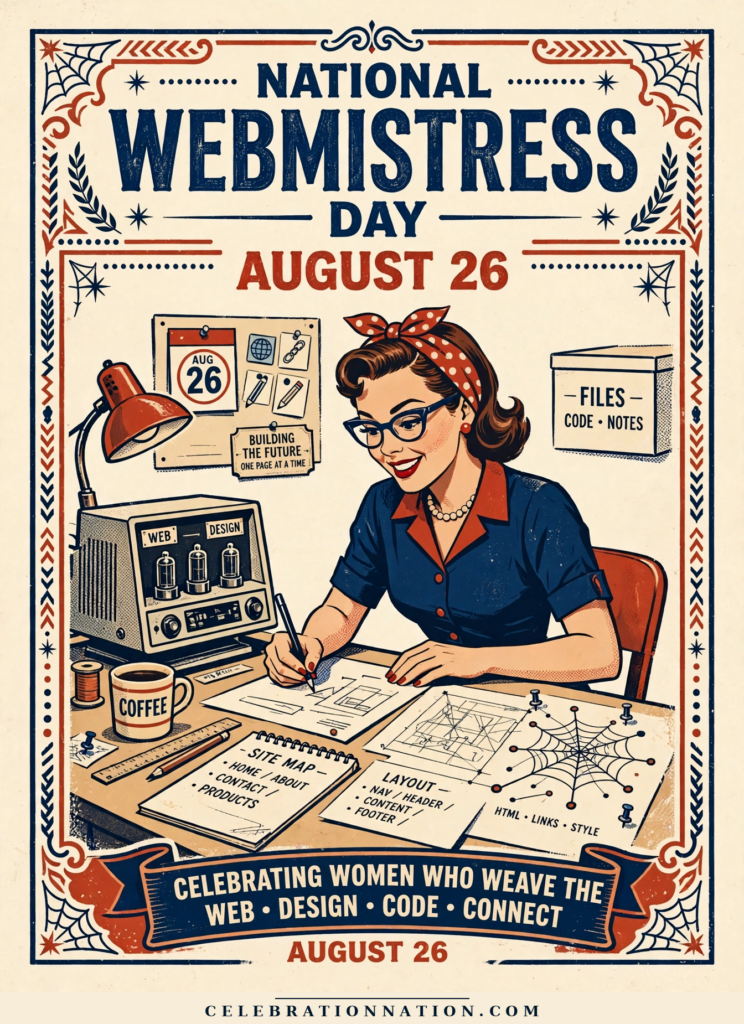 National Webmistress Day poster