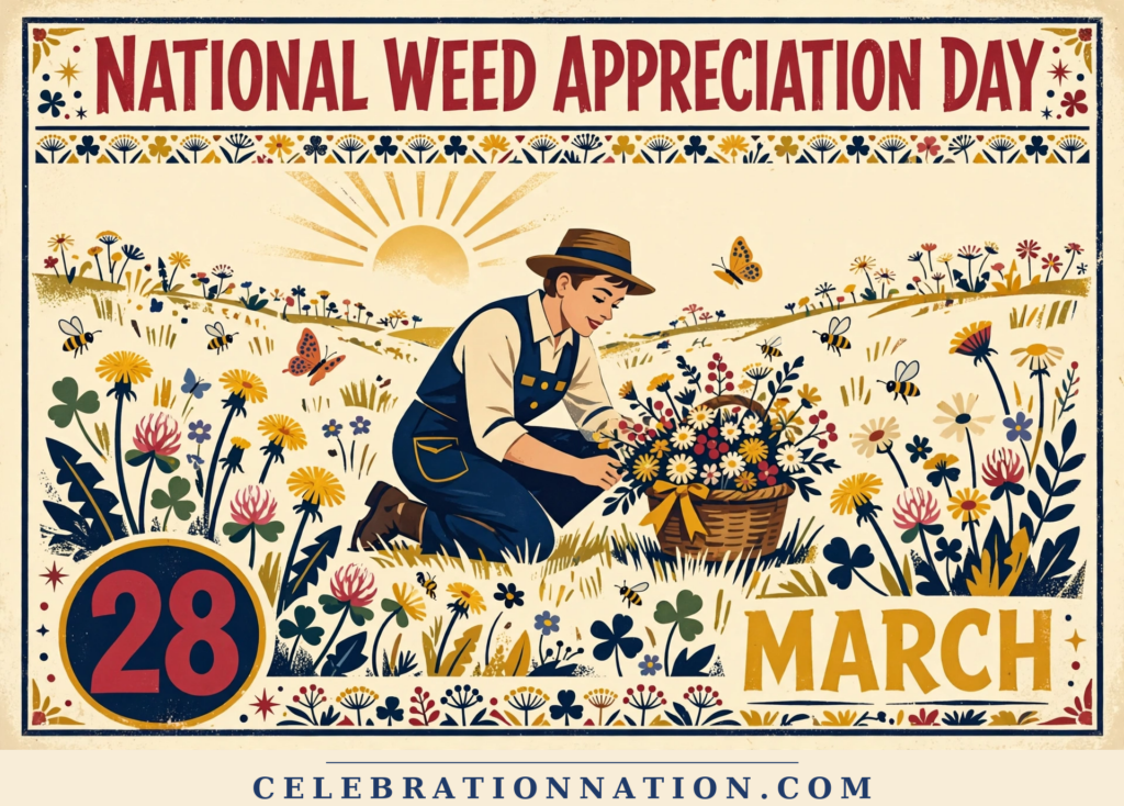 National Weed Appreciation Day poster