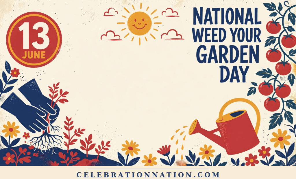 National Weed Your Garden Day poster