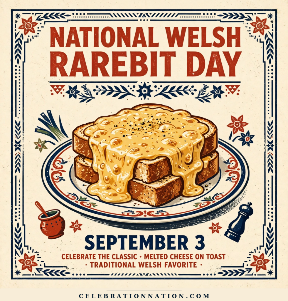 National Welsh Rarebit Day poster