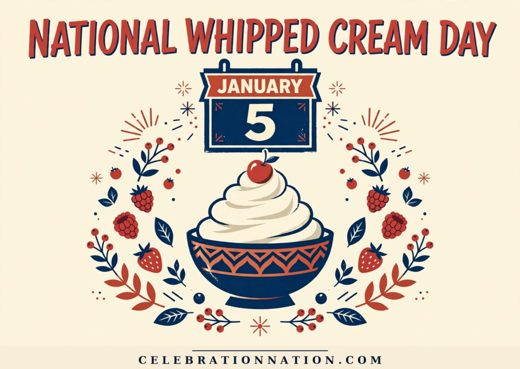 National Whipped Cream Day poster