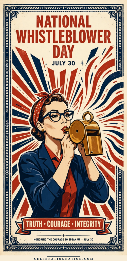 National Whistleblower Day poster
