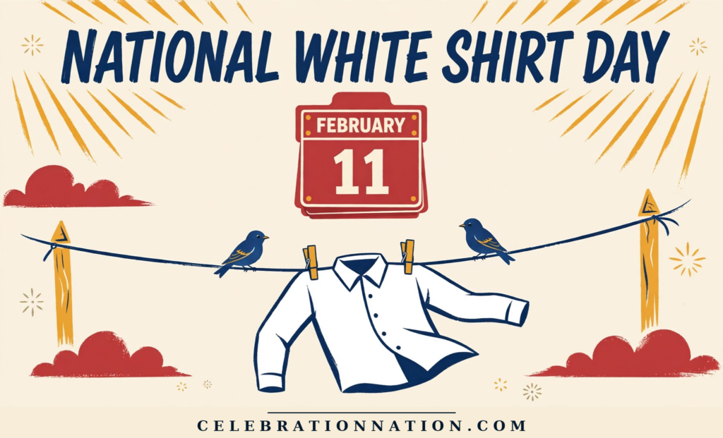 National White Shirt Day poster
