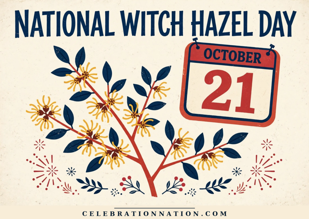 National Witch Hazel Day poster