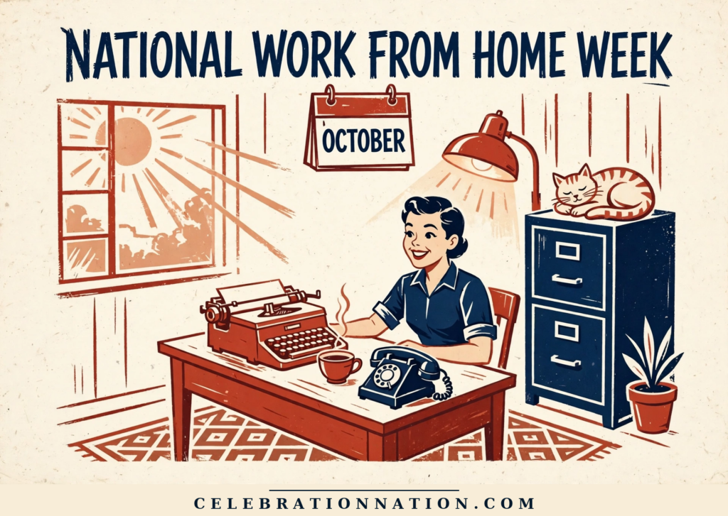 National Work from Home Week poster