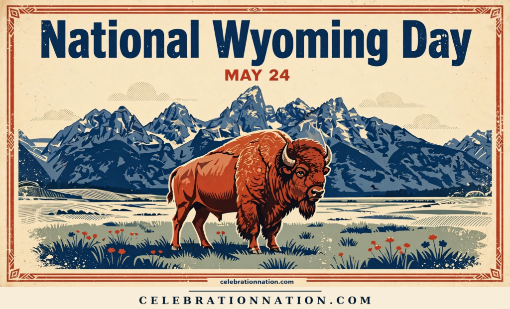 National Wyoming Day poster