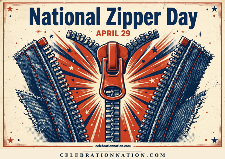 National Zipper Day poster