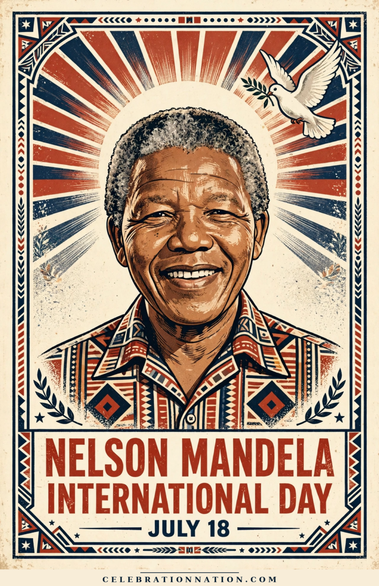 Nelson Mandela International Day poster