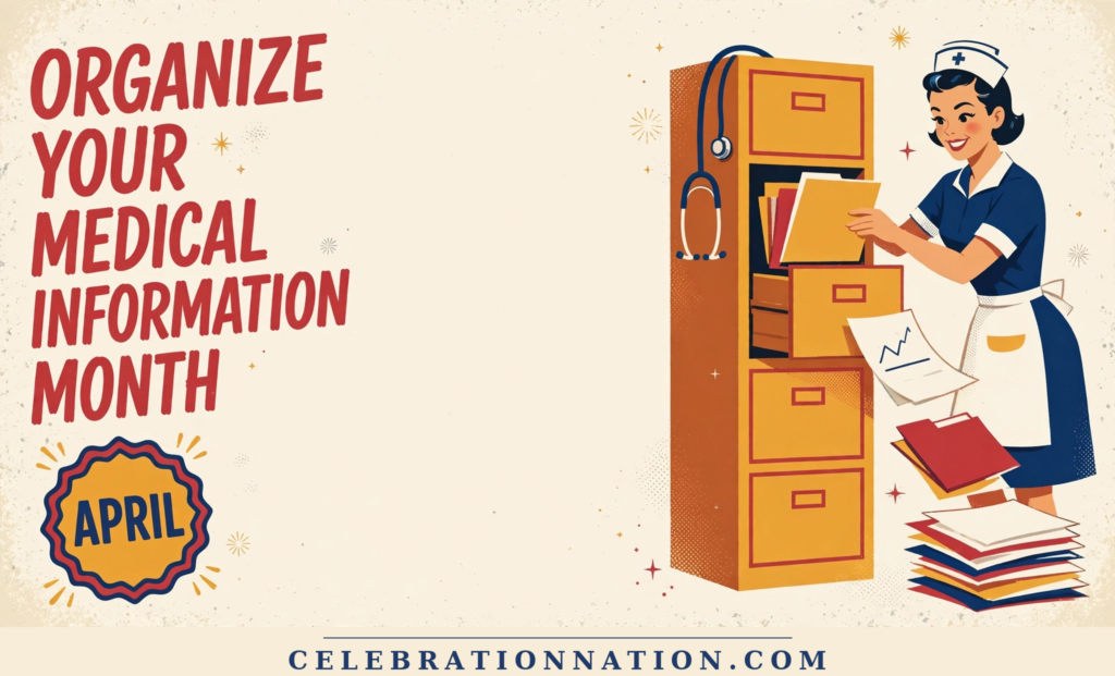 Organize Your Medical Information Month poster
