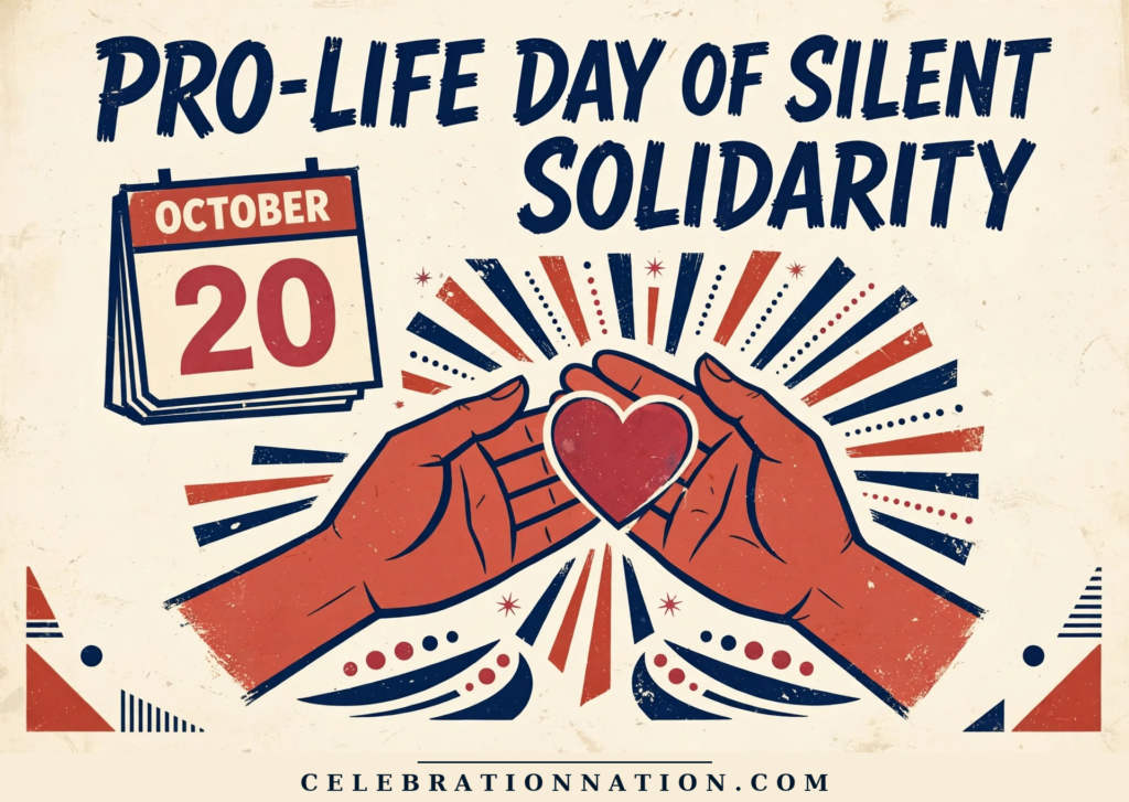 Pro-Life Day of Silent Solidarity illustration, October 20