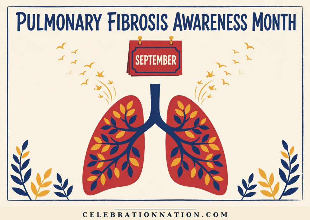 Pulmonary Fibrosis Awareness Month poster