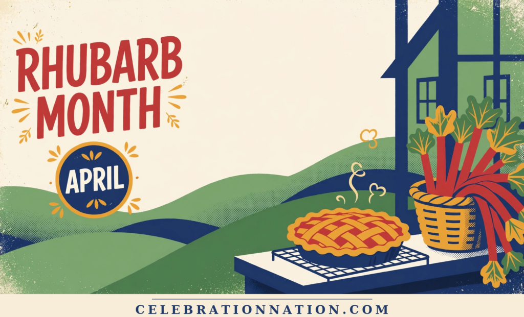 Rhubarb Month poster