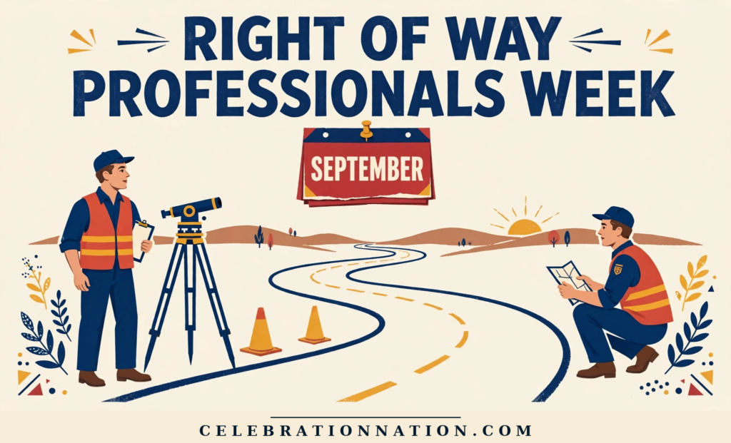 Right of Way Professionals Week poster