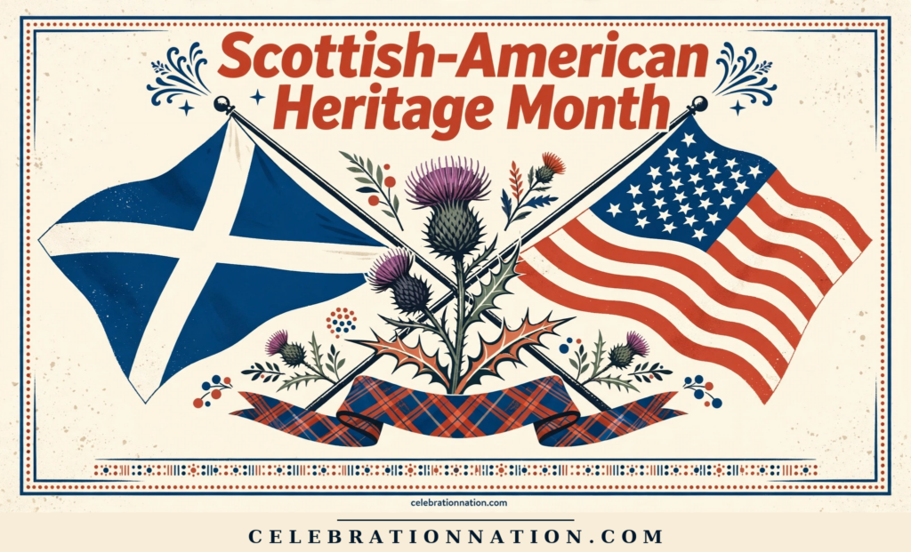 Scottish-American Heritage Month poster