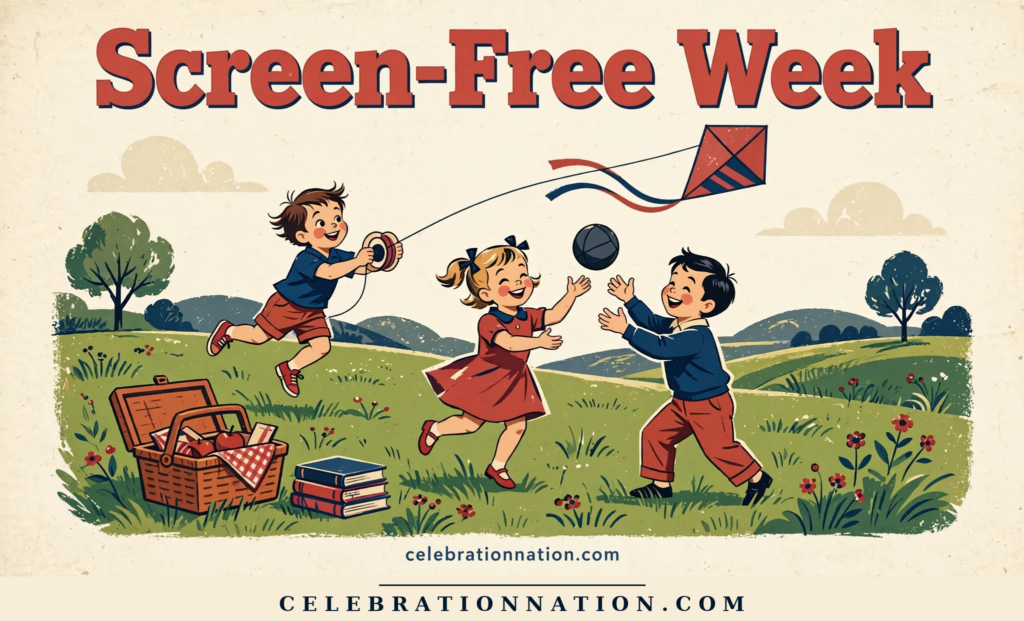 Screen-Free Week poster