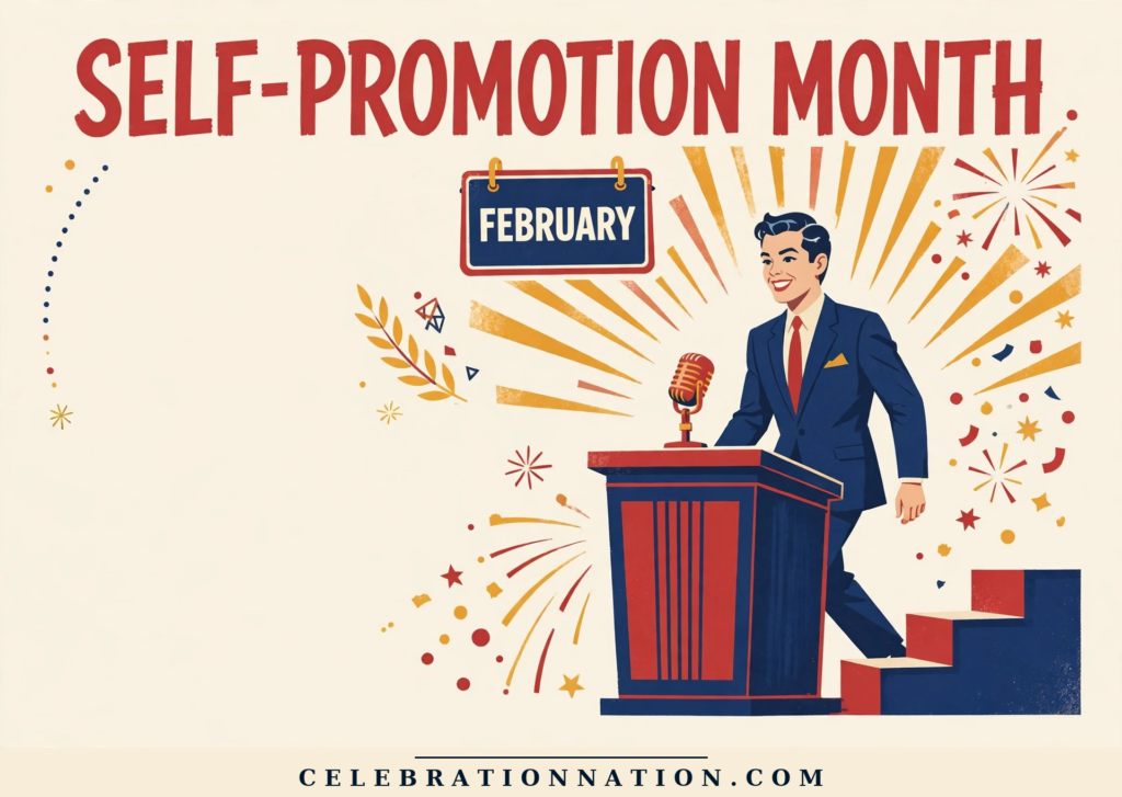Self-Promotion Month poster