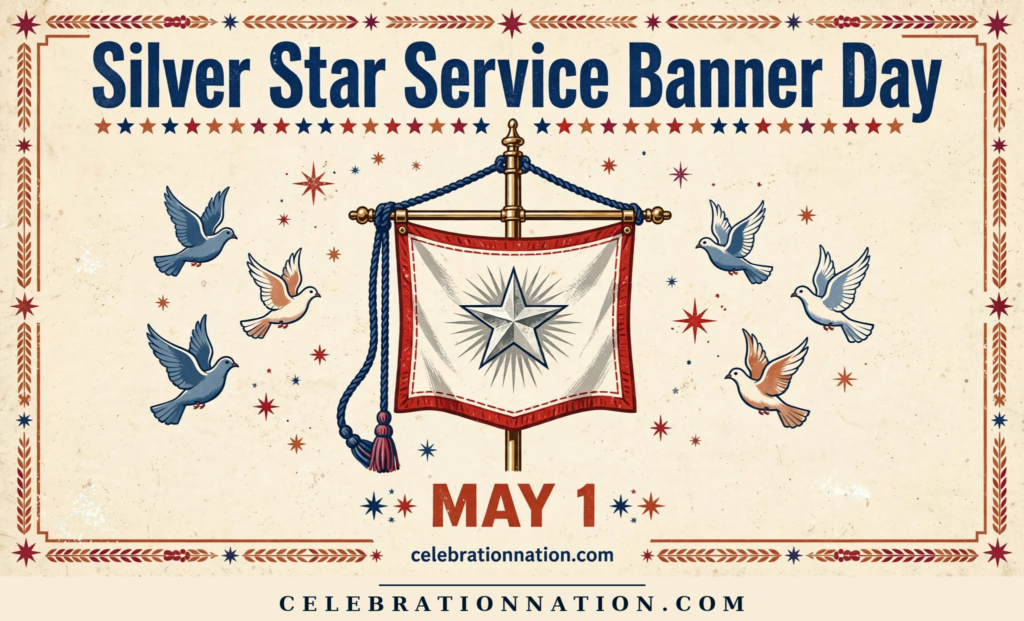 Silver Star Service Banner Day poster