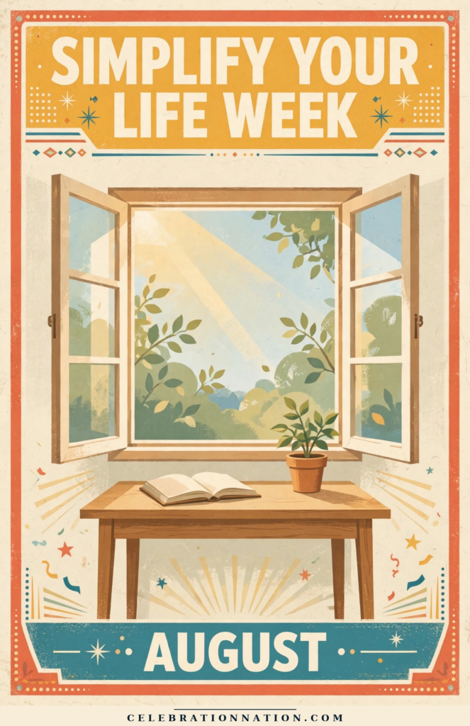 Simplify Your Life Week poster