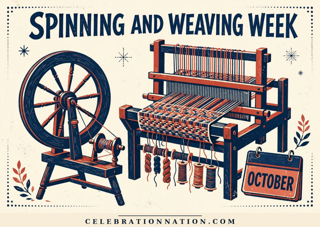 Spinning and Weaving Week poster