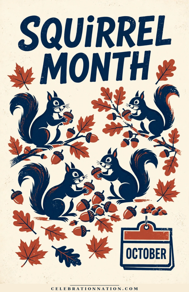 Squirrel Month poster