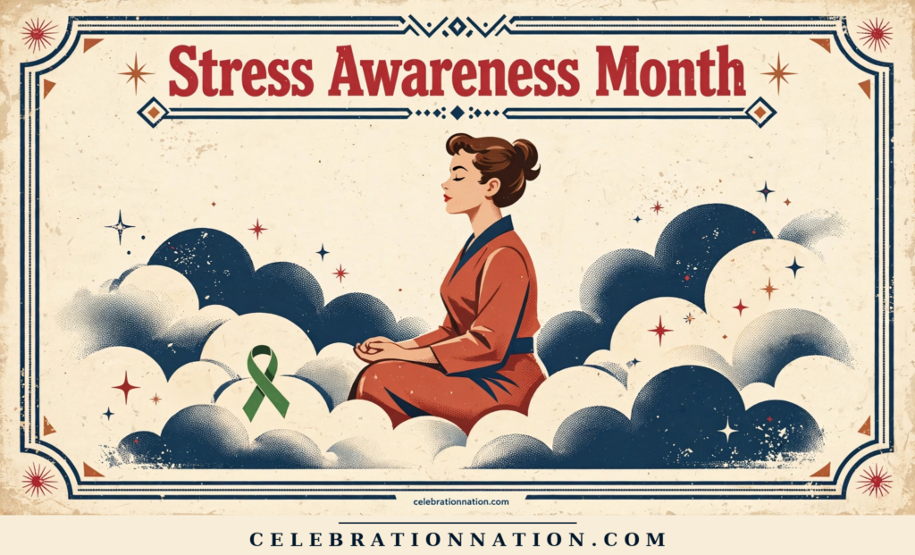 Stress Awareness Month poster