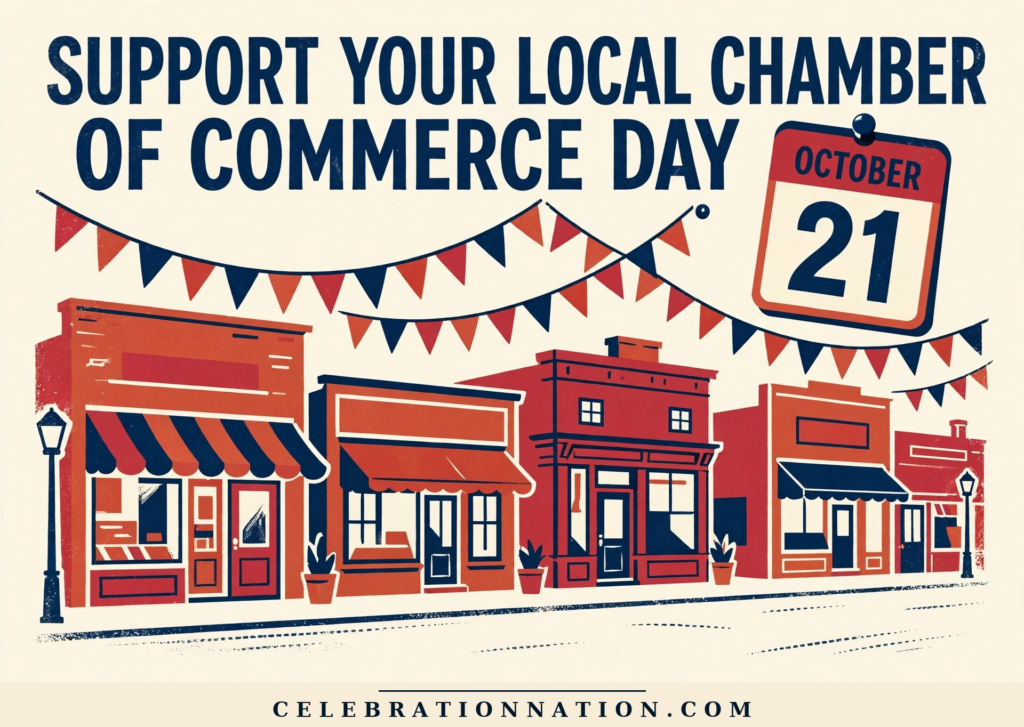 Support Your Local Chamber of Commerce Day poster