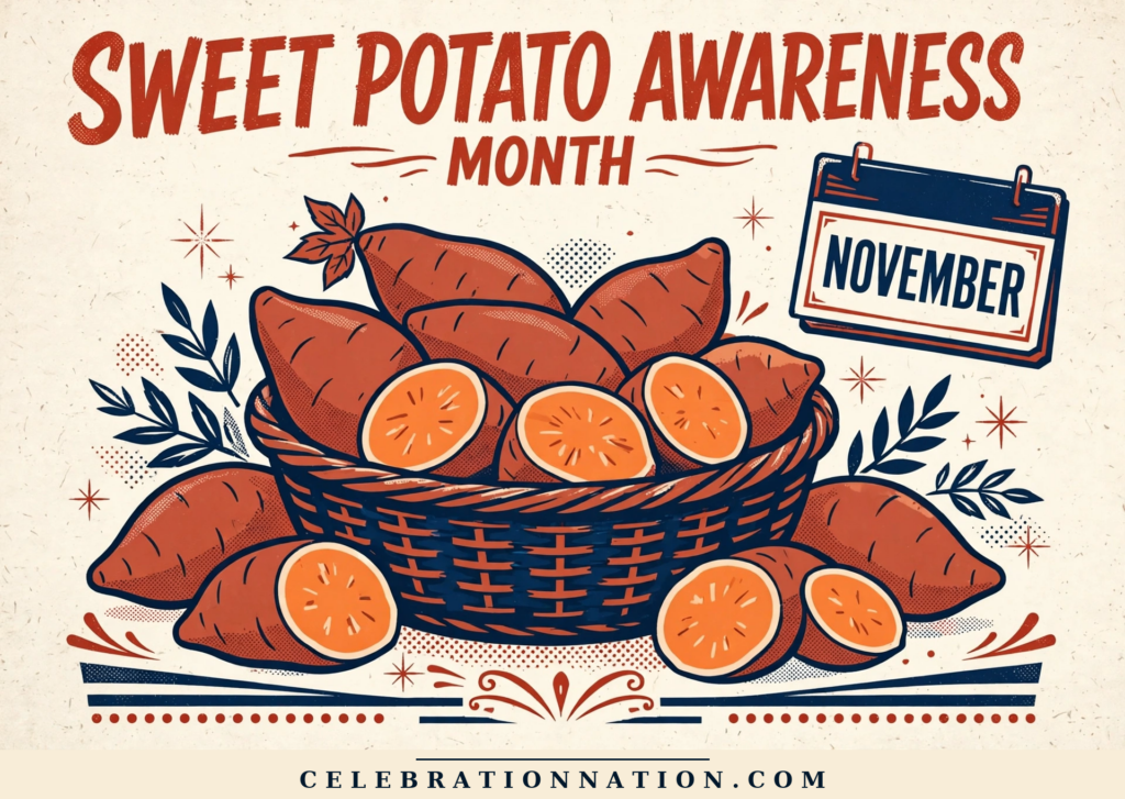 Sweet Potato Awareness Month poster