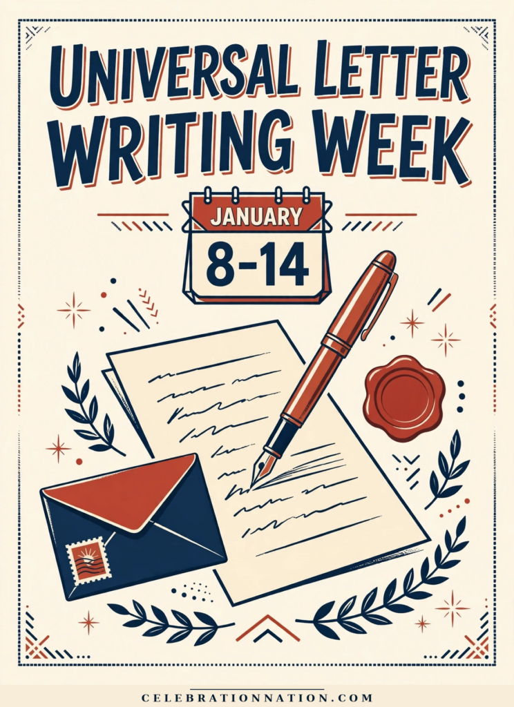Universal Letter Writing Week poster