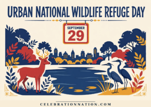 Urban National Wildlife Refuge Day illustration, September 29