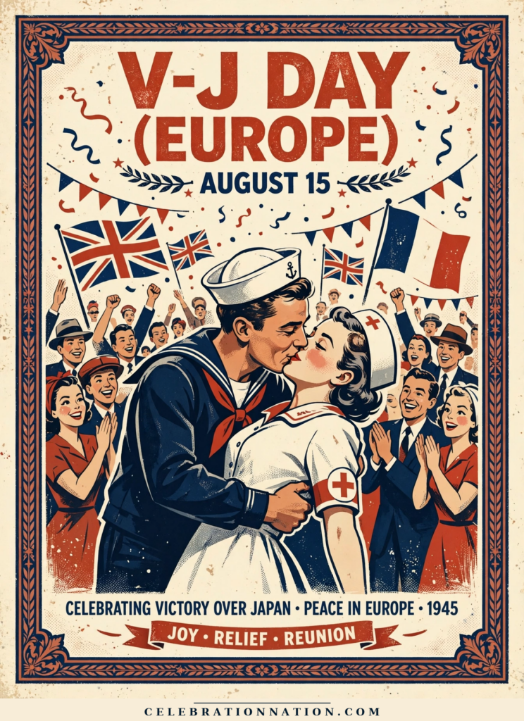 V-J Day (Europe) poster
