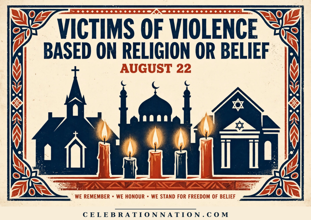 Victims of Violence Based on Religion or Belief poster